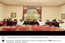 عکس/ قوچان‌نژاد در رستوران ایرانی!