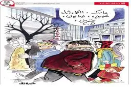 حمله کرونا و دلالی ماسک! + کاریکاتور