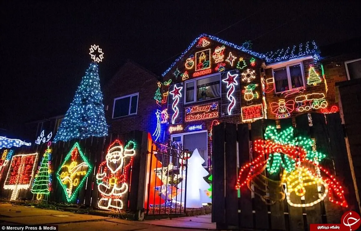 تصاویری زیبا از آذین‌بندی منازل در آستانه کریسمس