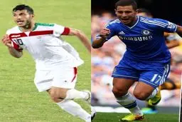 عكس / شباهت مهاجم استقلال و ستاره چلسی