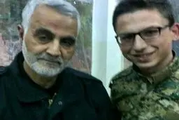 سلفی سرباز روسی با قاسم سلیمانی/عکس