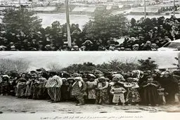 بازدید محمدعلی رجایی از اردوگاه آوارگان جنگی/عکس