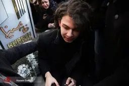 فرزندان مرحوم جوهرچی در مراسم تشییع/تصاویر