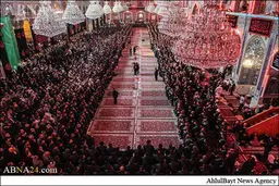 تصاویر عزاداری خادمان حرمین امام حسین(ع) و حضرت عباس(ع)