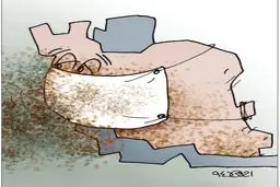 ایران سرفه میکند!/ کاریکاتور