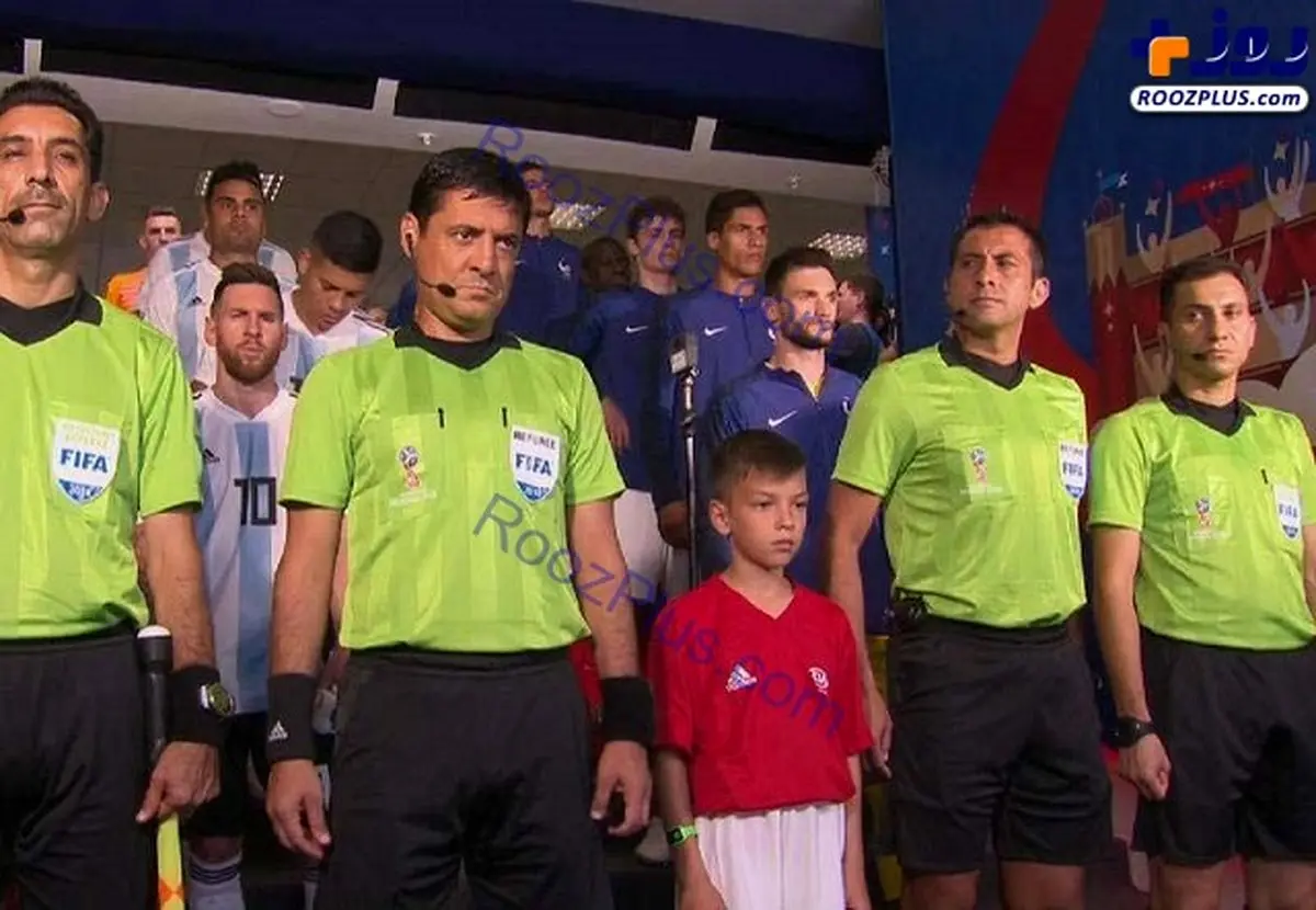 مسی پشت سر علیرضا فغانی/عکس