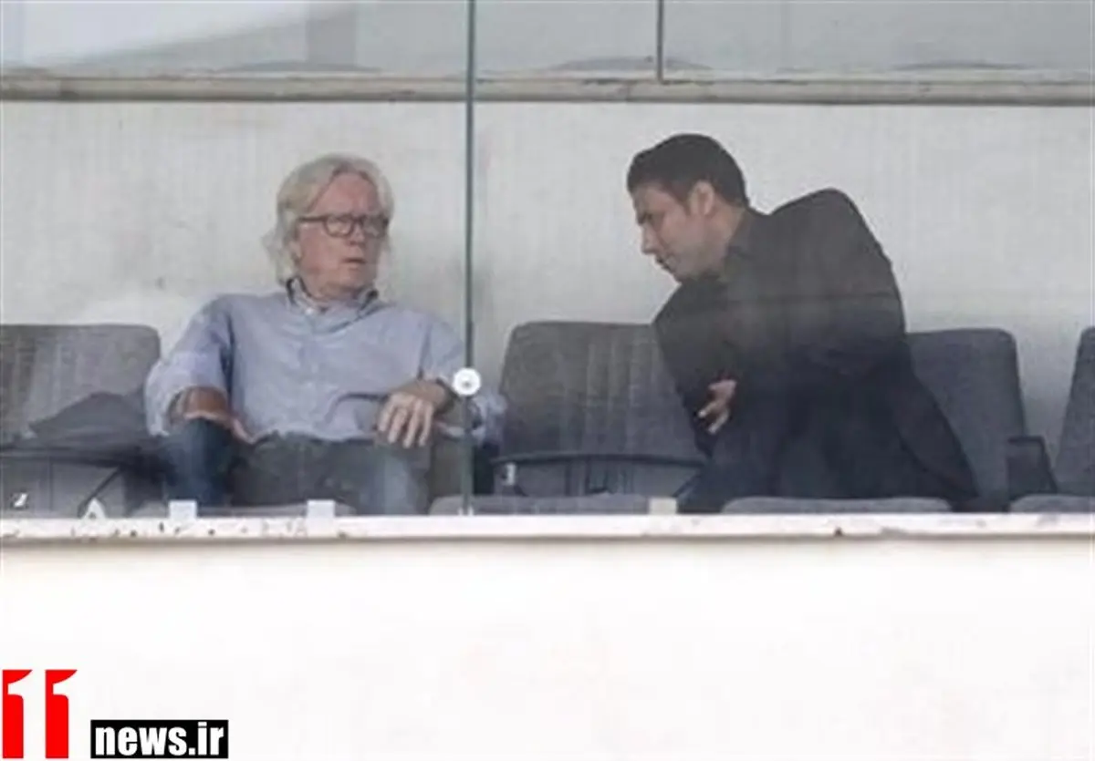 وینفرد شفر مهمان تمرین تیم‌ملی/عکس