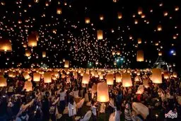 عکسی خارق‌العاده از جشنواره نور در تایلند