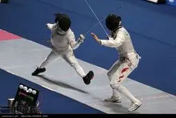 رقابت‌های شمشیربازی در اینچئون/ تصاویر