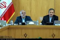 تصاویر حاشیه ای جلسه هیات دولت در غیاب روحانی