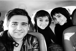 سلفى اميرحسين آرمان به همراه آناهيتا درگاهى و خاطره اسدى/عکس