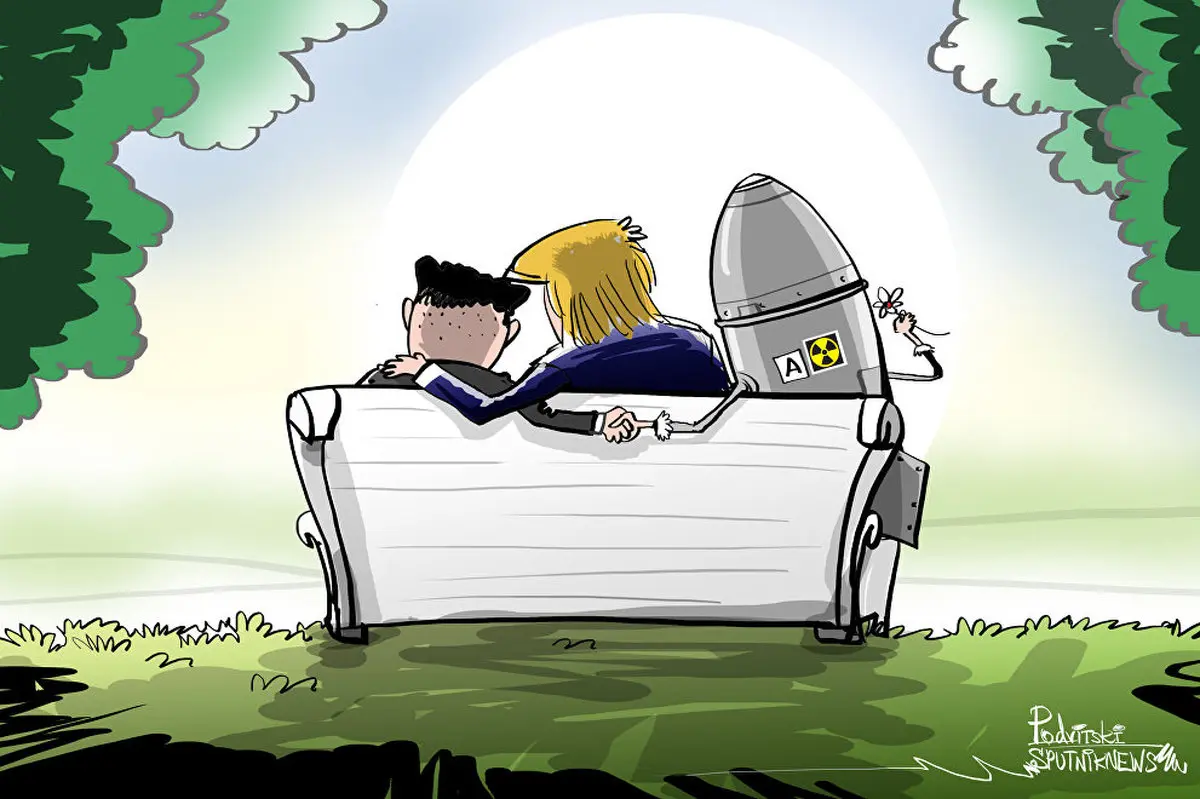 کیم جونگ رهبر کره شمالی زرنگ تر از چیزیست که ما تصورش را می کنیم/ کاریکاتور