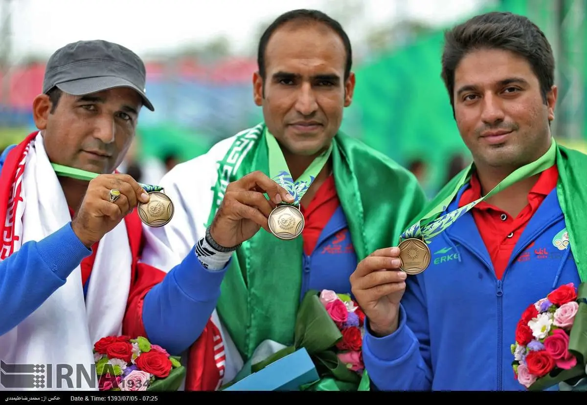 مدال برنز، برای مردان تیراندازی با کمان ایران/ عکس