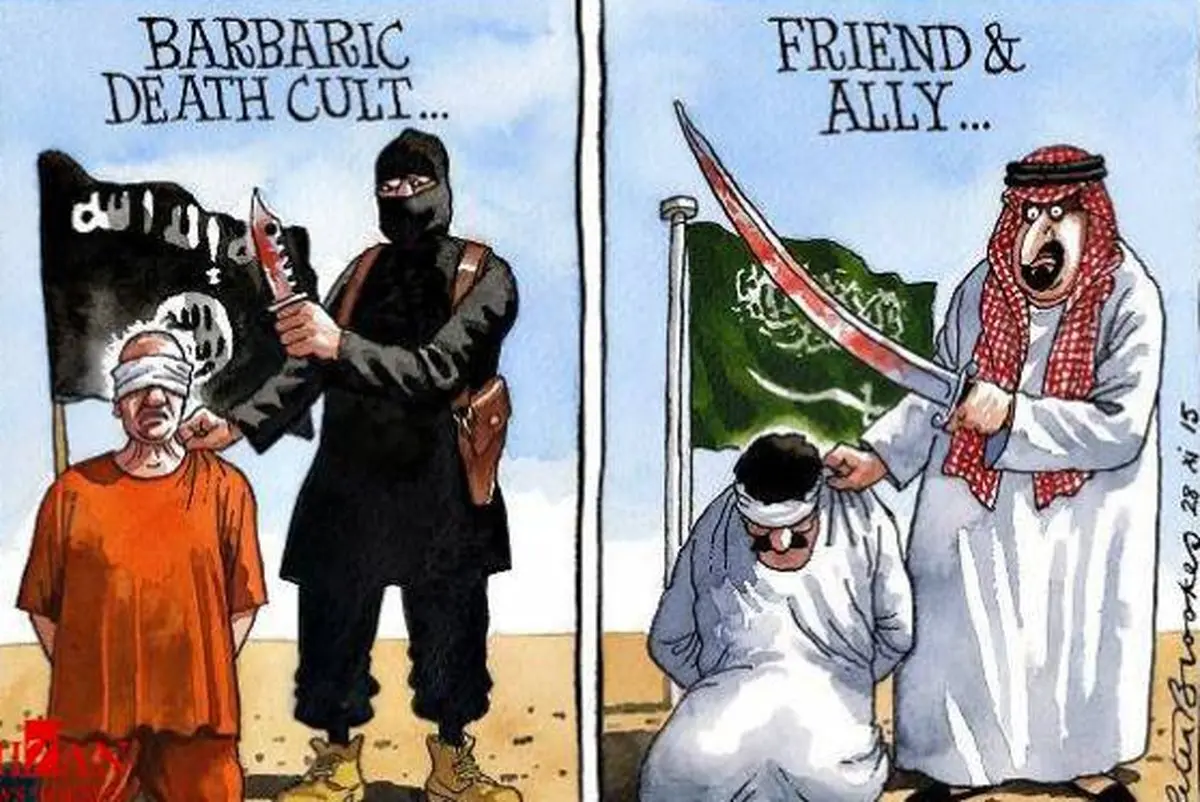 کاریکاتوری که خشم آل سعود را بر انگیخت