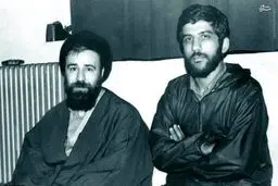 ضرغامی در کنار سید احمد خمینی/ عکس