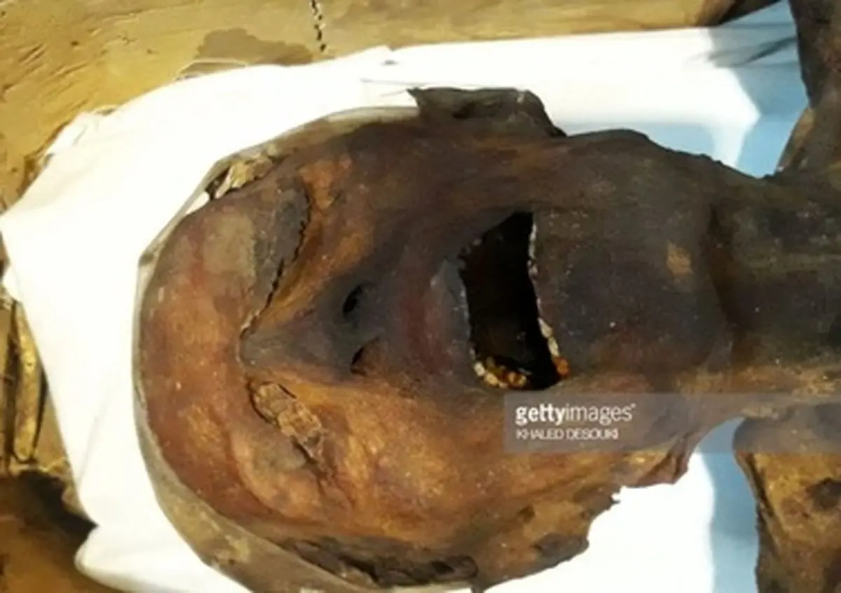 روایت تصویری از مومیایی فرزند فرعون مصر در حال فریاد زدن