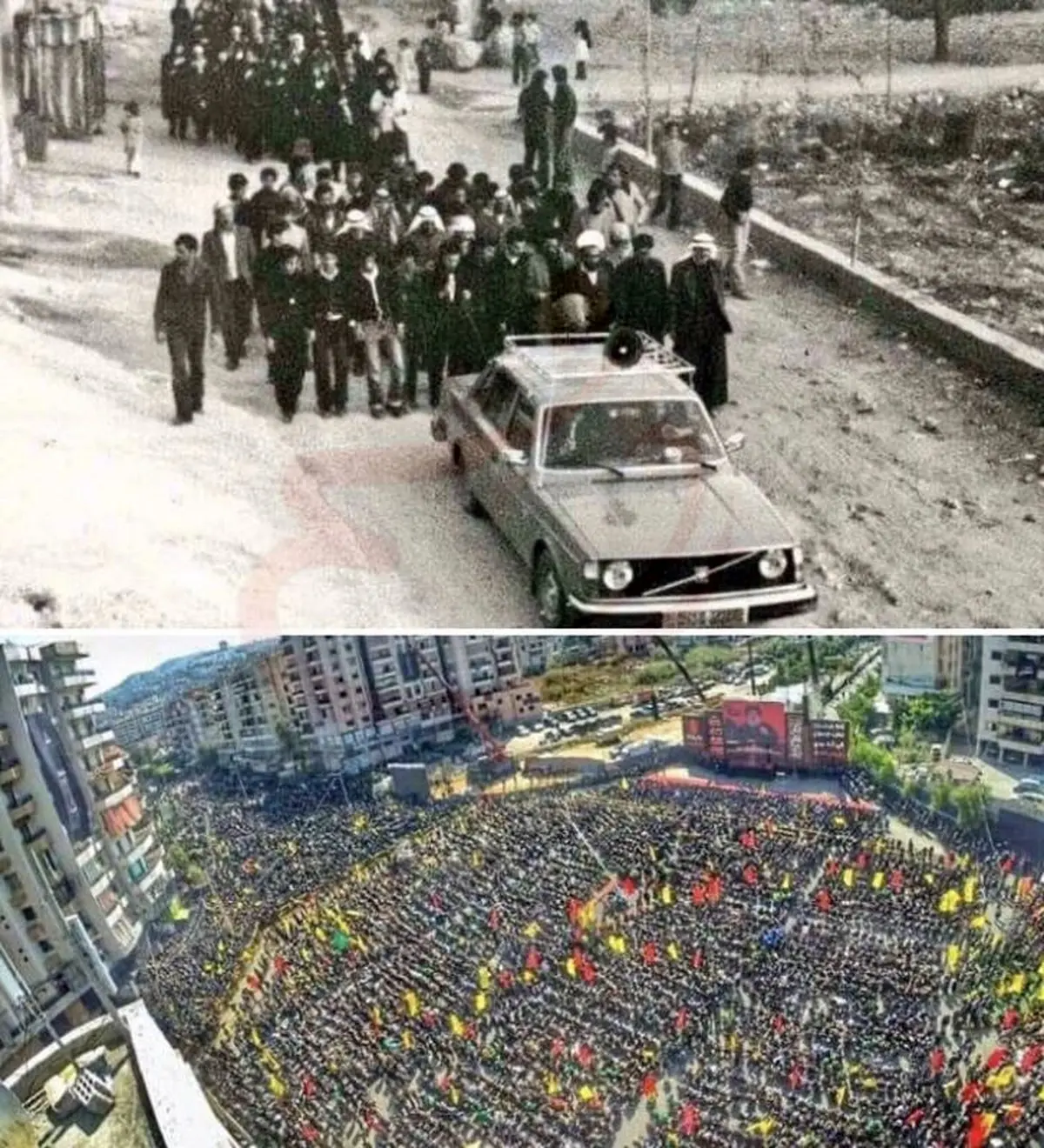 دوتصویر دیدنی از مراسم عزاداری لبنانی ها