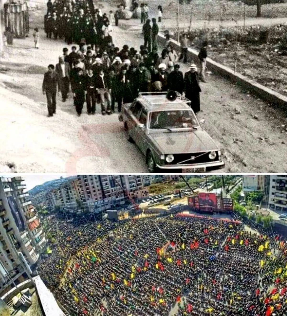 دوتصویر دیدنی از مراسم عزاداری لبنانی ها