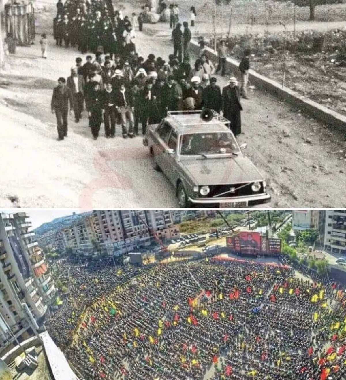 دوتصویر دیدنی از مراسم عزاداری لبنانی ها
