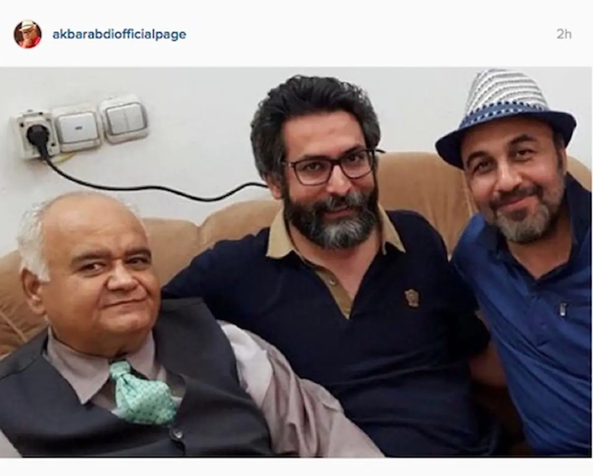 رضا عطاران و اکبر عبدی در یک قاب/ عکس