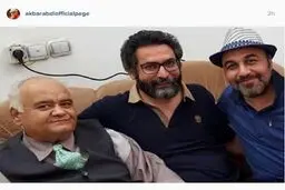 رضا عطاران و اکبر عبدی در یک قاب/ عکس
