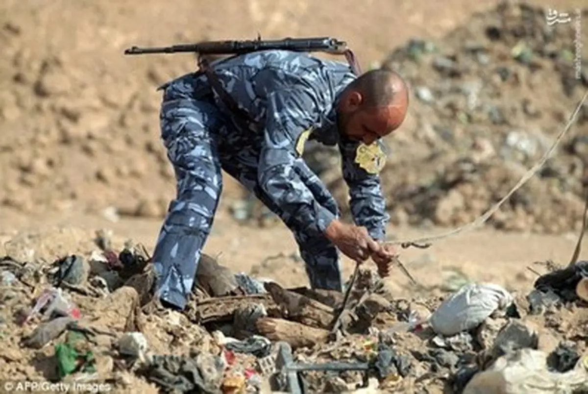 کشف یک گور دسته‌جمعی در موصل/تصاویر