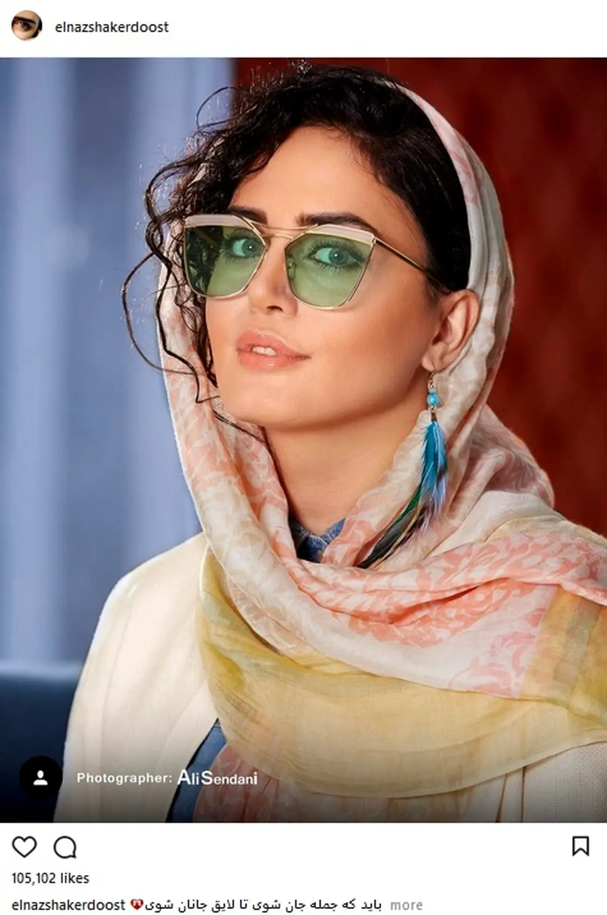 تیپ و میکاپ متفاوت الناز شاکردوست در اکران مردمی خفگی / عکس