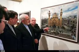 وزرای خارجه و ارشاد در نمایشگاه عکس بارگاه حضرت علی (ع)/تصاویر