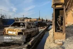 آتش سوزی در کارخانه میعانات نفتی در قم/تصاویر