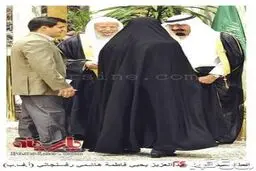گفتگوی فاطمه و یاسر هاشمی با ملک عبدالله / عکس