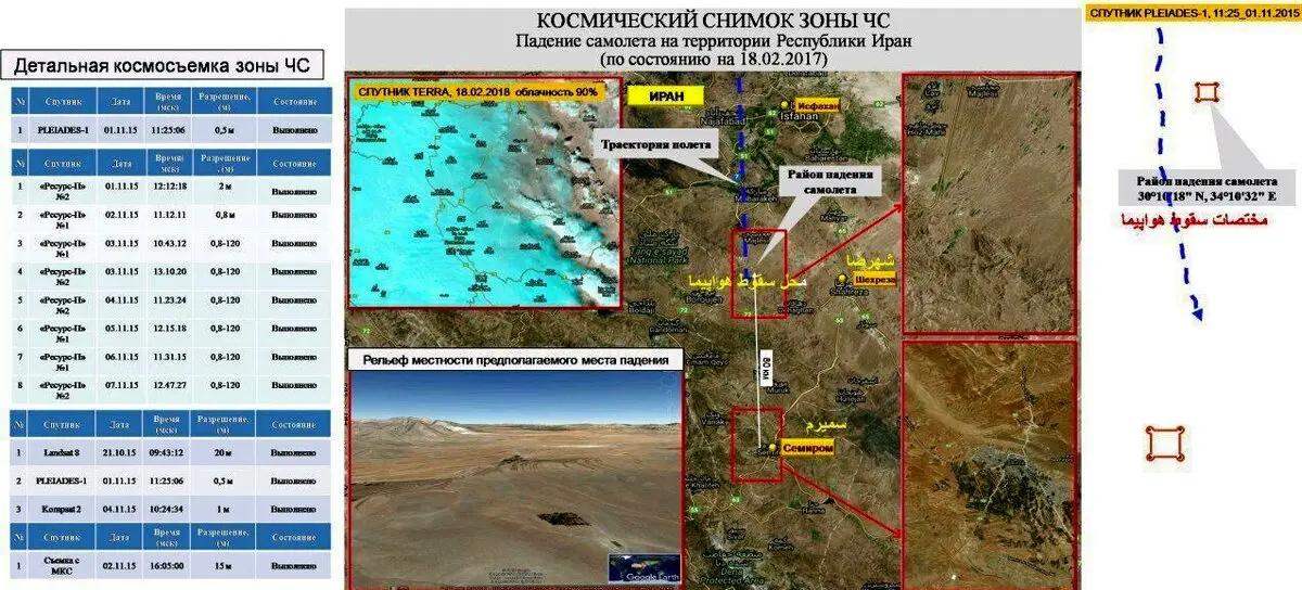 روس ها محل سقوط هواپیمای پرواز تهران یاسوج را پیدا کردند + عکس