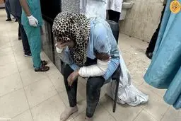 تصاویر بیمارستان‌های غزه مملو از قاب های دلخراش