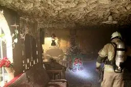 آتش سوزی سفره خانه سنتی در تهران / تصاویر