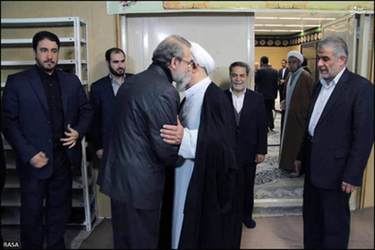 دیدار لاریجانی با امام جمعه یزد/ تصاویر