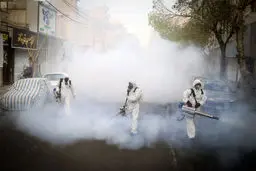 ضدعفونی گسترده محله نازی آباد تهران + عکس