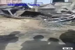 ببینید: برخورد بنزکمپرسی با لندکروز سوختکش