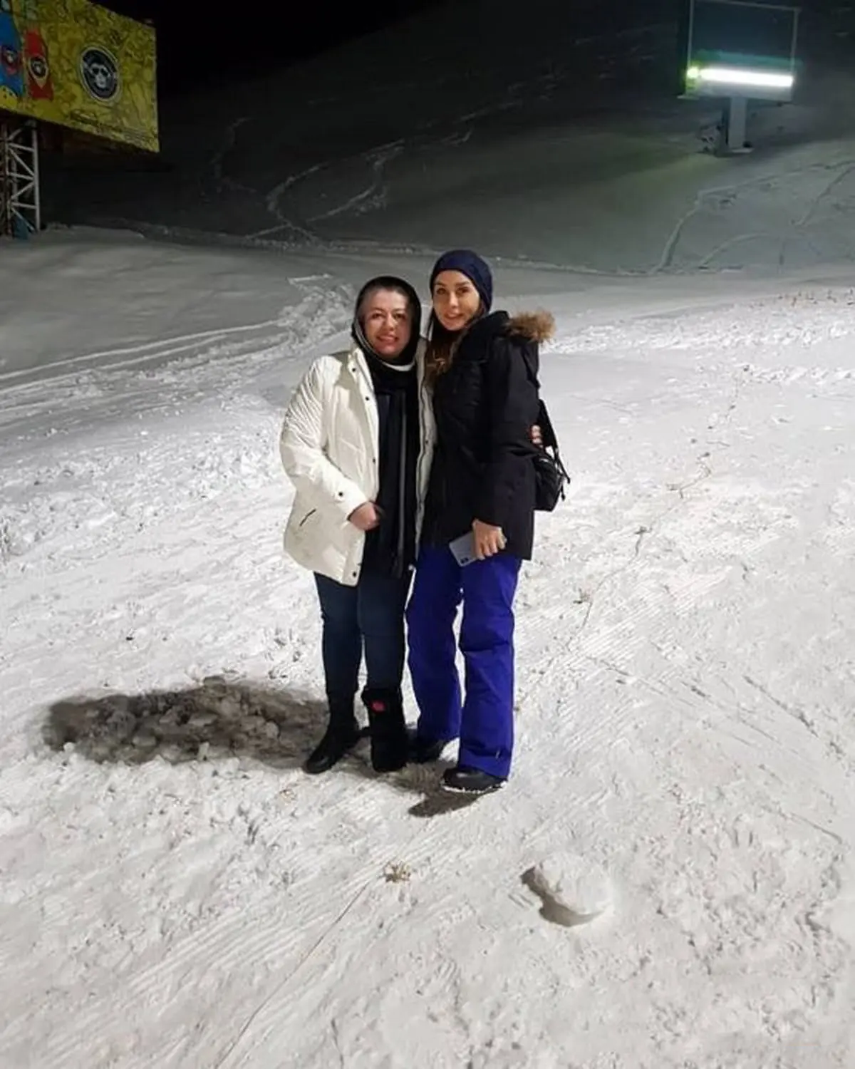 عکس / عکس برفی خانوم بازیگر