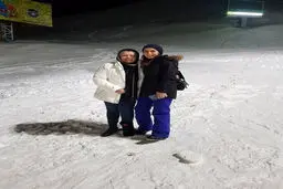 عکس / عکس برفی خانوم بازیگر