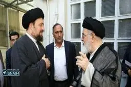 آيت الله امام جمارانى و سید حسن خمینی پس از مشارکت در انتخابات/عکس