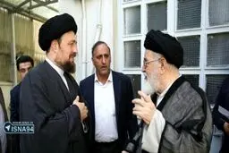 آيت الله امام جمارانى و سید حسن خمینی پس از مشارکت در انتخابات/عکس