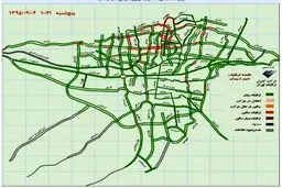 برف و یخبندان حمل و نقل تهران را بحرانی کرد/ترافیک و راه بندان در خیابان‌های اصلی و بزرگراه‌ها