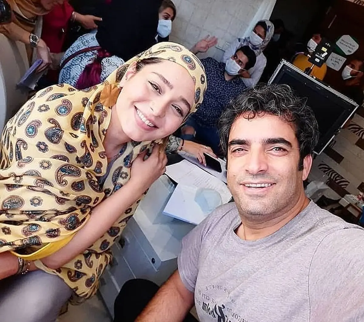 منوچهر هادي و سانيا سالاري در كنار هم + عكس