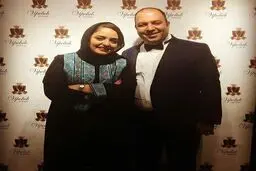نرگس محمدی و همسرش در قاب تصویر
