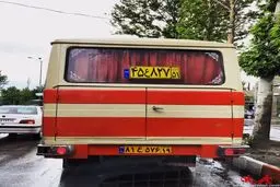 عکس:شگرد راننده مینی بوس برای جریمه نشدن!