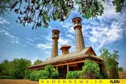 نمایی فوق العاده دیدنی از هنر ایرانی در ساخت مسجد چوبی/ تصاویر
