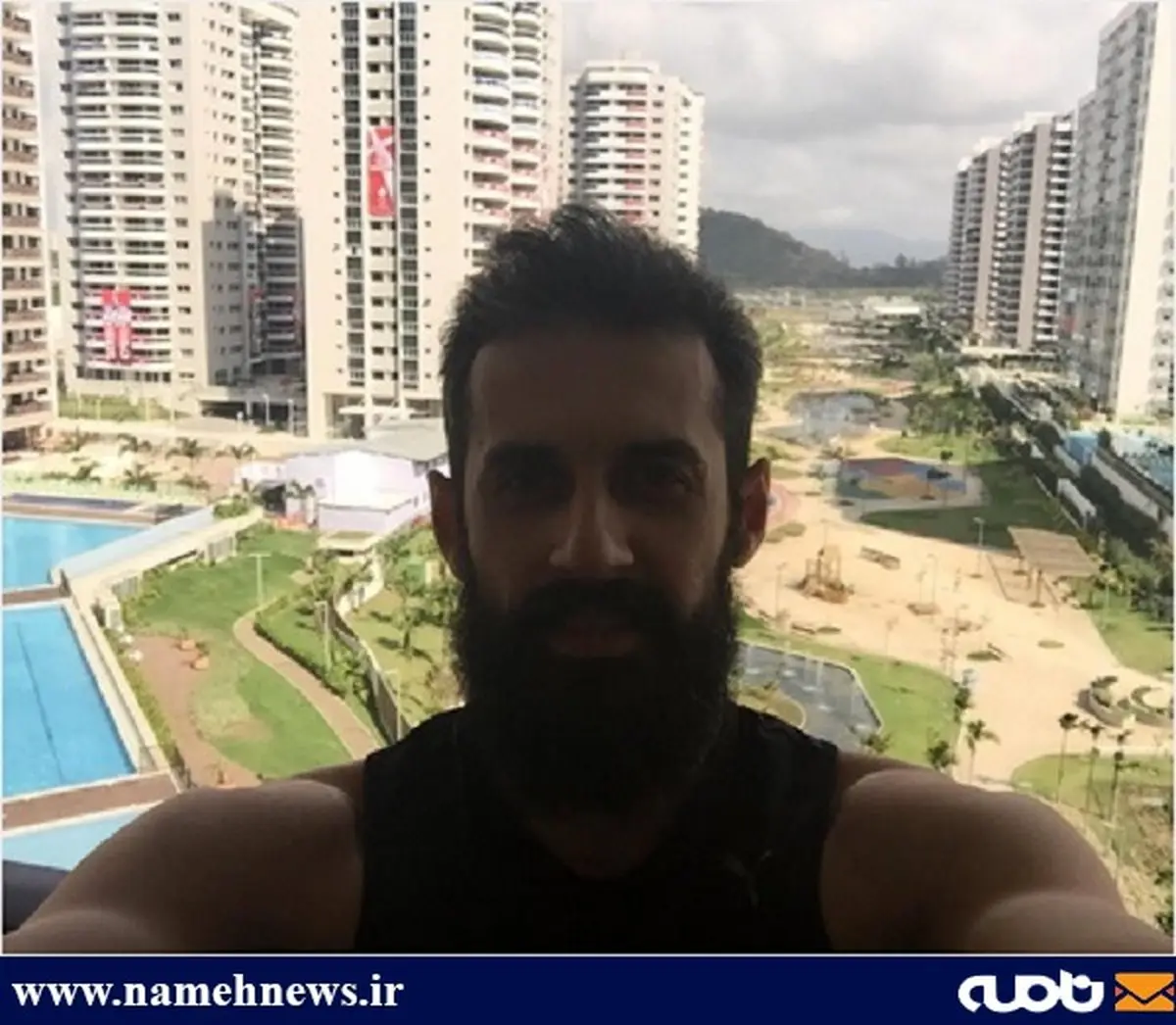 سلفی متفاوت سعید معروف در ریو/ عکس