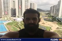 سلفی متفاوت سعید معروف در ریو/ عکس
