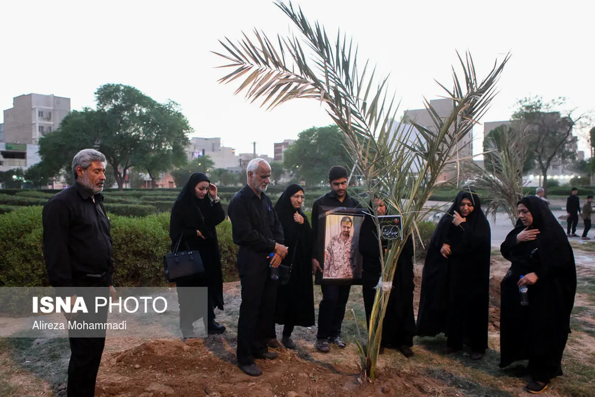 کاشت ۲۴ نخل به نام شهدای اهواز / تصاویر
