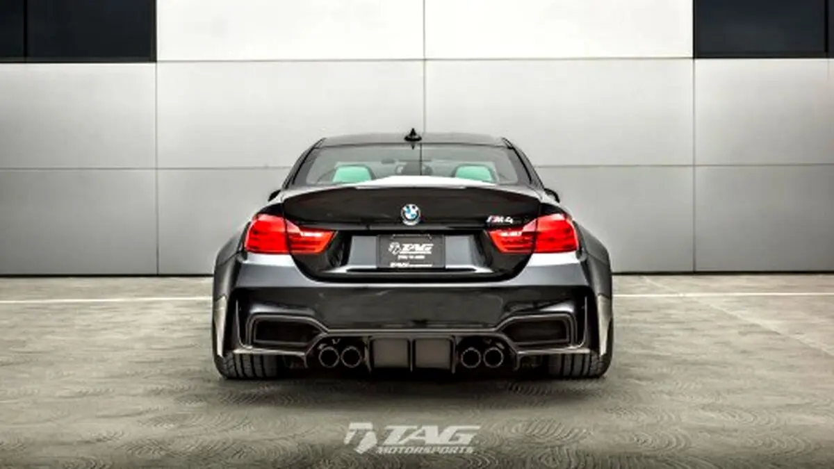 چهره وحشی ب‌ام‌و M4 با کیت فوق‌عریض TAG