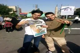 پوستر تبلیغاتی احمدی نژاد در ملارد/ عکس